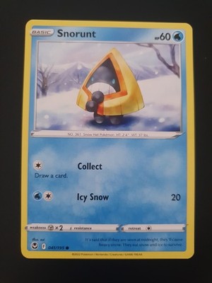 Pokemon TCG * 41/195 Snorunt Common * Silver Tempest SWSH * NM