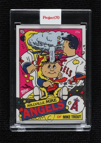 2021 Topps Project 70 1985 Topps Baseball /10687 Mike Trout by Ermsy #357