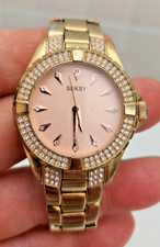 SEKSY BY SEKONDA LADIES WATCH USED SMALL WRIST WORKING NEW BATTERY FITTED (K48