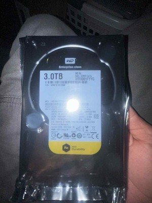Lot of 2! X2 Western Digital Re WD3001FYYG 3TB 7200 RPM SAS 6Gbs 32MB Cache 3.5