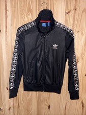 Adidas  Berlin Track Jacket S Moto Shiny Black Firebird Bomber
