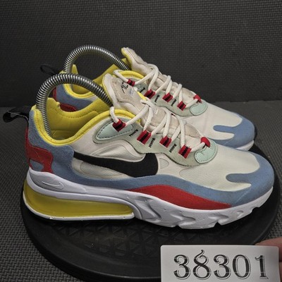 Nike Air Max 270 React Shoes Womens Size 6.5 Multicolor Mesh Sneakers AT6174-002