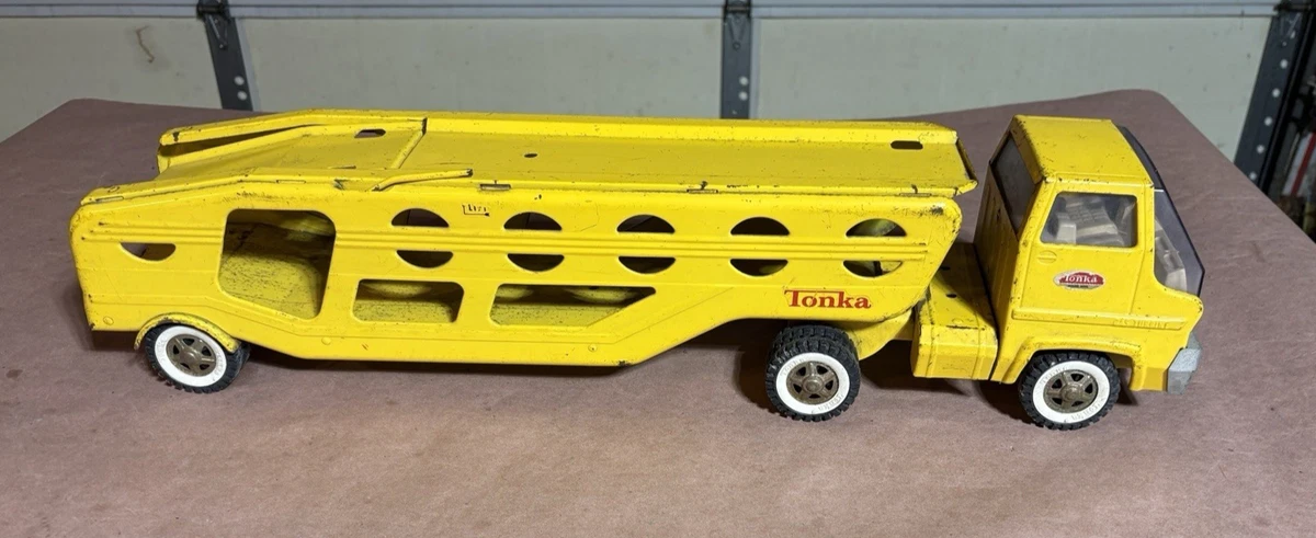 Tonka Yellow Vintage Manufacture Diecast Car Transporters for sale