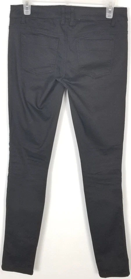 Женские узкие брюки Tripp NYC Daang Goodman размер 26 черная кожа сетка деталь Y2K - Изображение 3 из 4