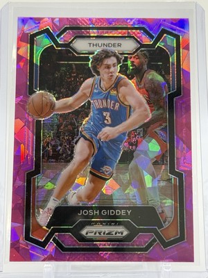 2023 Panini Prizm JOSH GIDDEY #50 Pink Cracked Ice Oklahoma City Thunder   