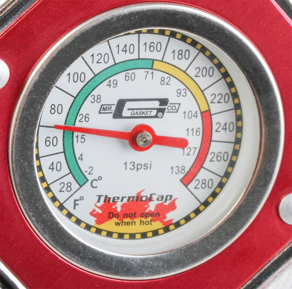 Tampa do radiador Mr Gasket 2470R Thermocap - Imagem 3 de 4