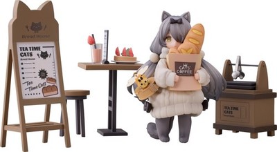 Tea Time Cats Cat Town Bakery Customer Anime Figure New