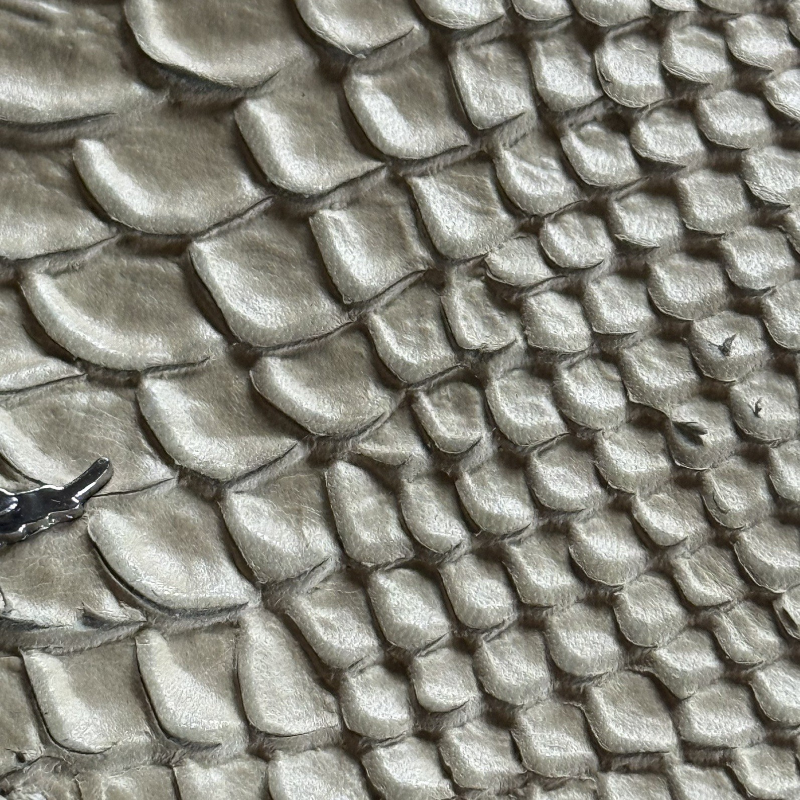 Zadig & Voltaire Rock Savage Flash Embossed Leather Clutch Python Magnetic 10x5” — image 13