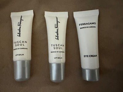 Salvatore Ferragamo Bianco Di Carrara Lip Balm & Eye Cream  0.34oz  Tube NEW