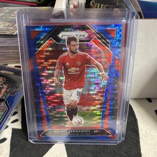 2020-21 Panini Prizm Premier League - Bruno Fernandes #12 Blue Pulsar Prizm