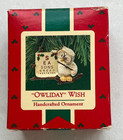 Hallmark Keepsake Christmas Ornament "Owliday" Wish Vintage 1987 Owl Eye Chart — photo 7