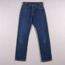 VTG Levis 6501 Jeans Womens 27x30 (Fit 26x31) Blue Dark Wash Made in USA 90s Y2K