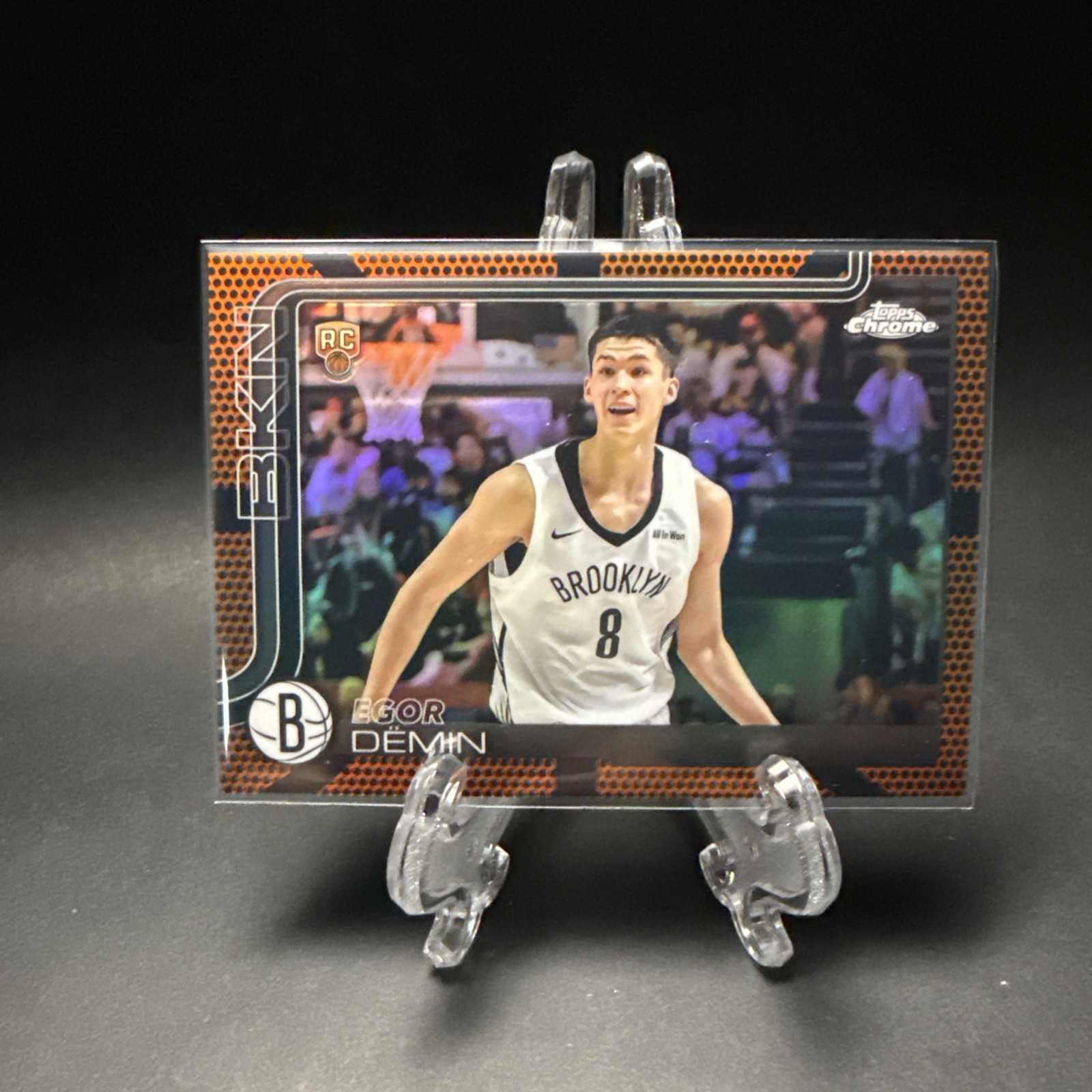 2025-2026 Topps Chrome Egor Demin RC #258 Basketball Refractor Nets