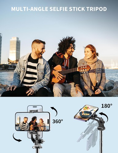 71" Phone Tripod & Selfie Stick, All in One Extendable Cell Phone Tripod with... - Picture 7 of 9