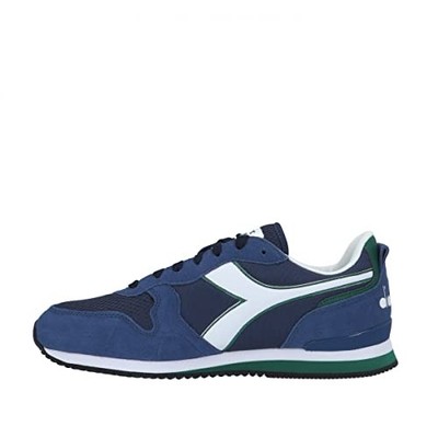 Diadora Shoes Olympia Trainers Leather Blend Blue Man
