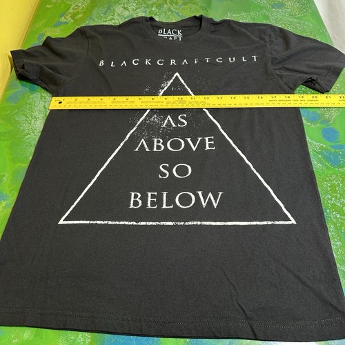 Black Craft Cult As Above So Below Medium Graphic T-Shirt II M Black Tee Goth - Picture 5 of 6