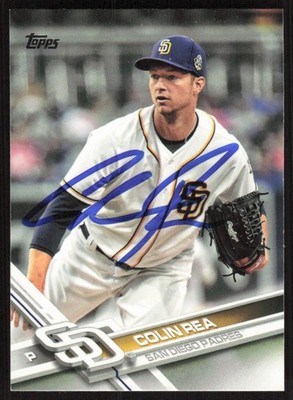 2017 Topps Colin Rea Auto San Diego Padres #114 Card Signed Cubs Brewers Marlins