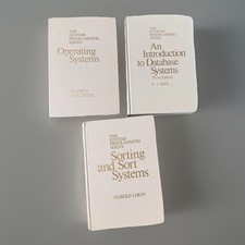 Lot 3 Systems Programming Books OS Database Sorting Vintage HC