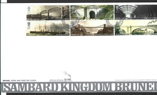 GB 2006 ISAMBARD KINGDOM BRUNEL SET on UNADDRESSED FIRST DAY COVER