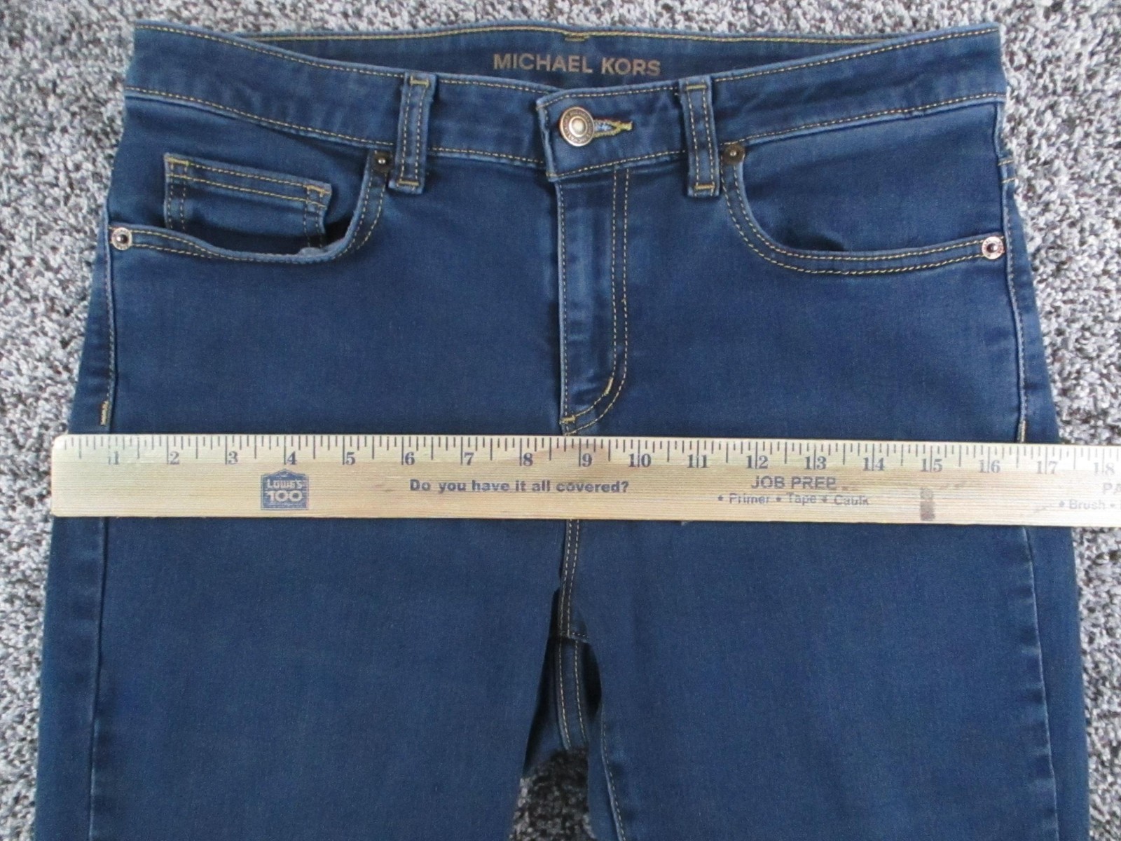 Michael Kors Izzy Skinny Jeans Womens 8 Blue Med Wash Mid Rise Stretch 29x29 thumbnail 12