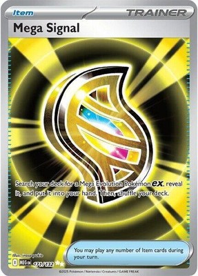 MEGA SIGNAL 171/132 MEGA EVOLUTIONS POKEMON (FULL ART, NM)