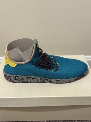 Adidas Pharrell Williams PW Tennis HU Shoes Teal CQ1872 Men's Size 12 US