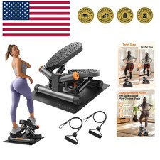 Steppers for Exercise, Stair Stepper with Resistance Bands, Mini Stepper with...