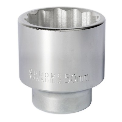 Sealey 50mm 3/4'' Sq Drive Standard WallDrive Steckschlüssel 12pt Chrom S34/50
