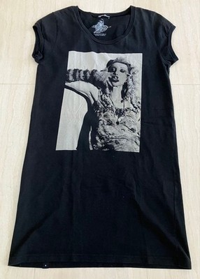 Hysteric Glamour Courtney Love T-Shirt Dress Black Free Size Near