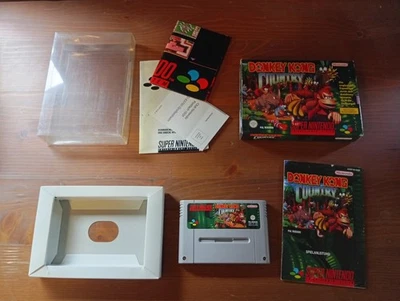 Donkey Kong Country PAL SNES OVP Schutzhülle Super Nintendo CIB - Bild 1 von 4