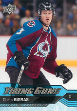 2016-17 Upper Deck Young Guns Rookie #245 Chris Bigras YG RC Colorado Avalanche
