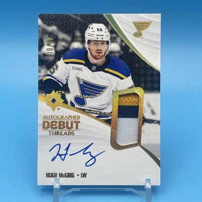 2023-24 Ultimate Collection Hugh McGing Debut Threads Auto 3 Color Patch /99 RC