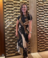 ZARA NEW WOMAN PRINTED SATIN MIDI DRESS KNOT SIZE S