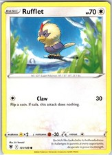 Rufflet 131/189 Common Regular Card SWSH10: Astral Radiance Pokemon TCG LP