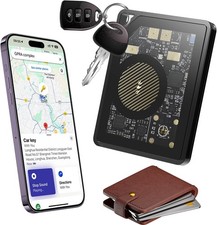 Slim Air Tag Wallet Tracker Card, Apple MFi Certified , Bluetooth Tracker for W