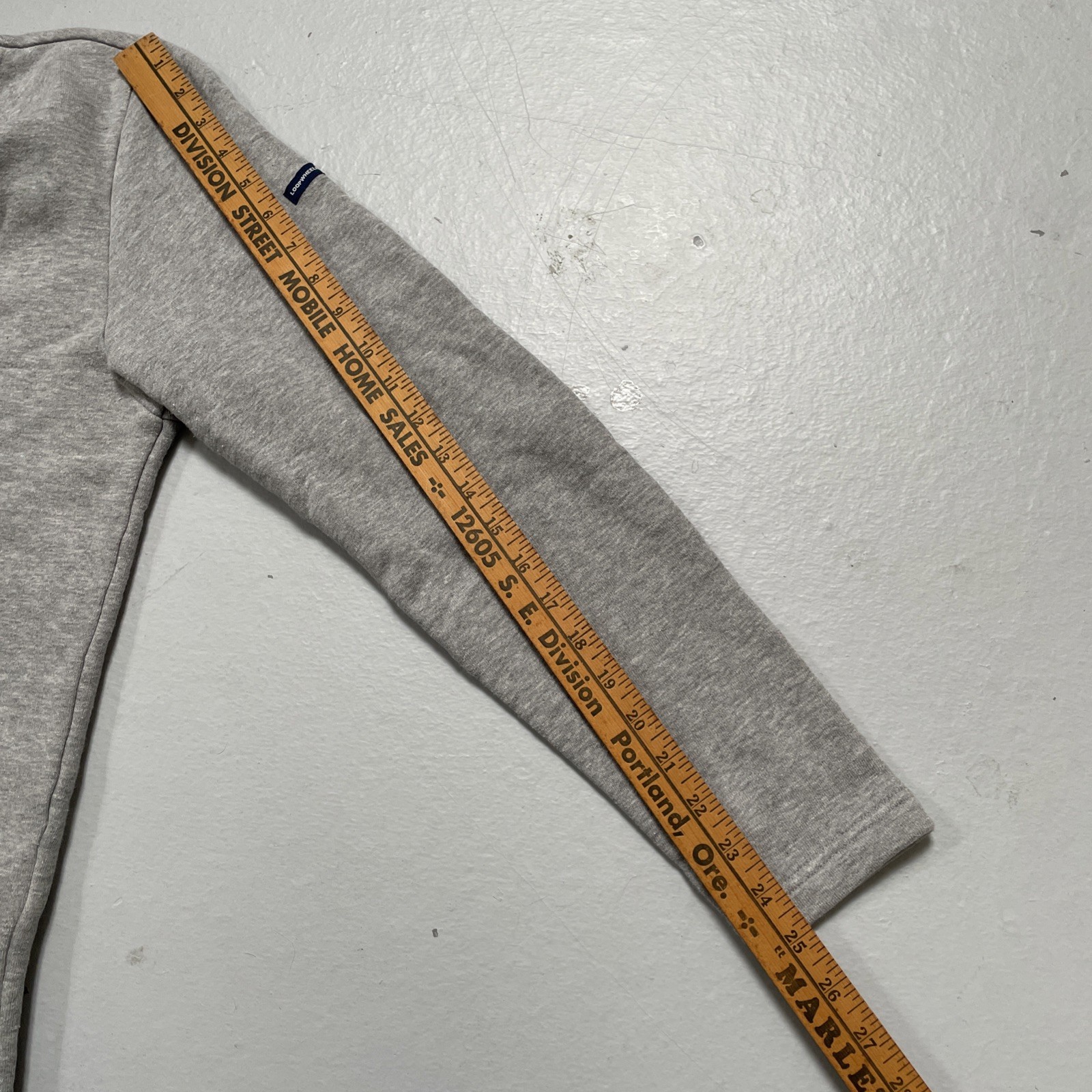 Beams Plus x LOOPWHEELER Solid Grey Cotton Sweats… - image 6