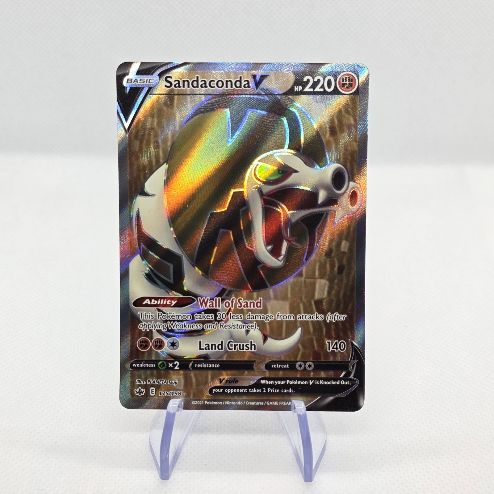 English Pokémon Sandaconda V (Full Art) Ultra Rare (SWSH06 175/198) NM