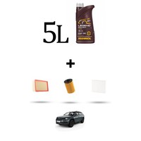 Hoffcar Servicekit 3 Filter Und 5L ÖL FüR Skoda Kodiaq 2.0 Tdi 140Kw Ab 2017