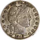 1913-D Barber Half Dollar