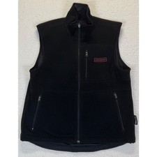 Polo Sport Ralph Lauren Reversible Vest Black Fleece Nylon Full Zip, Mens Medium