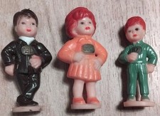 Ed-Usch-O, Eduscho Gummi- Werbefiguren, 1950er Jahre, Set mit 3 Figuren