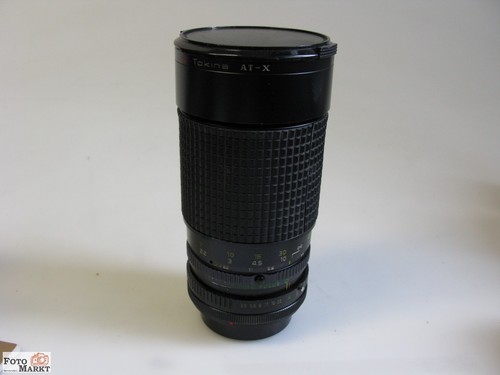 Tokina Zoom-Objektiv AT-X 35-200 mm 3,5-4,5 an Canon SLR Kamera A1, AE-1, F1