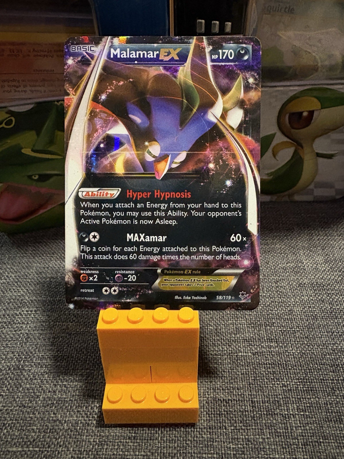 Malamar EX Ultra Rare Darkness Holo Card Phantom Forces 58/119 Pokémon TCG