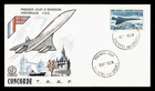 DR WHO 1969 FRENCH ANTARCTIC FSAT FDC CONCORDE FIRST FLIGHT M76675