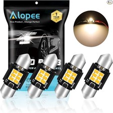 4 Pack DE3022 Led Bulb 31mm Led Festoon Light DE3175 Warm White 6SMD 3020 31mm