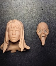 Scultura testa personalizzata SCREAM Sidney Prescott Neve Campbell con maschera viso fantasma gratuita
