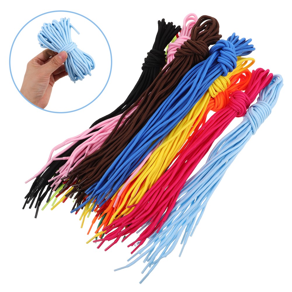 APL 60 paia di scarpe sportive in corda di perle creative fai da te cuciture lacci rotondi per scarpe