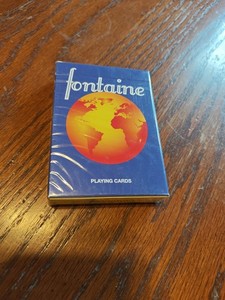 Red Fontaine Playing Cards | eBay