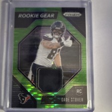 Panini 2024 Prizm Cade Stover Rookie Gear Green Pulsar Prizm #RG-CSR Texans