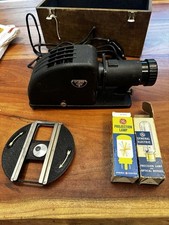Vintage ARGUS Slide Projector Tested Works Fine W/ Box Accessory